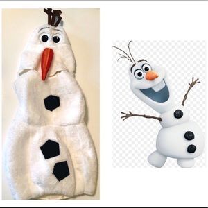 Adorable Olaf costume, worn one Halloween 2T